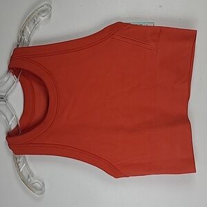 DSG Dicks Sporting Good Ginger Orange High Neck Racerback Compression Tank Top M